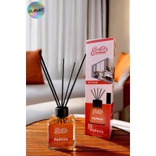 Glanart Sasta 100 ml Saten Çubuklu Bambu Ortam Kokusu  Mutfak (Papaya)