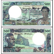 Emir Collection Yeni Hibritler 500 Francs Yabancı Kağıt Para Çil (Unc) Koleksiyon Para