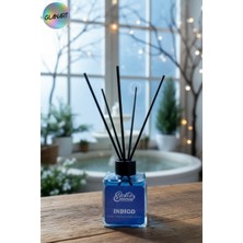 Glanart Sasta 100 ml Saten Çubuklu Bambu Ortam Kokusu  Kış Bahçesi (Indigo)