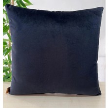 Elanora Home Luxury Soft Kadife Siyah Kırlent Kılıfı ,yumuşak Dokulu, Şık& Modern