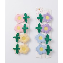 The Littles Kids Kız Çocuk Karışık Renkli Çiçek Figürlü Klipsli Toka Seti 8 Adet