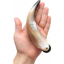 Sorendy Sığır Boynuzu Çift Tekerli Meridyen Masaj Aparatı Boyun Skalp Manuel Masaj Aleti Refleksoloji KT-162