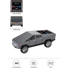Ethab Ticaret D68 Cyber Model Araba Tasarımlı Bluetooth Hoparlör 15W Güçlü Ses Rgb LED /tws/usb Gri