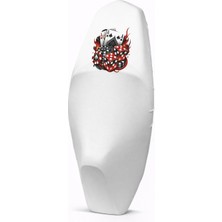 Utku Giyim Poker Baskılı Tüm Scooterlara Uyumlu Motosiklet Sele Kılıfı Beyaz Renk