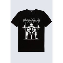 Rock&roll Trooper Gym Kısa Kollu Siyah Erkek Tişört