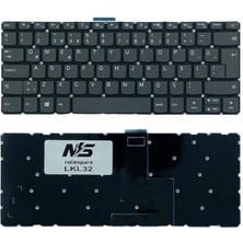 Notespare Lenovo Uyumlu V14 Iıl 82C40056TXA23, V14 Iıl 82C40056TXA24 Klavye Füme Tr