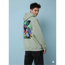 Lenithra Jazz Club Sırt Baskılı Unisex Oversize Hoodie