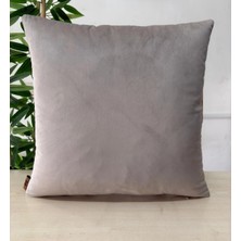 Elanora Home Luxury Soft Kadife Vizon Kahve Kırlent Kılıfı ,yumuşak Dokulu, Şık& Modern
