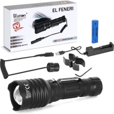 Ethab Ticaret Tg-10 Şarjlı Profesyonel Av Feneri  WT-620