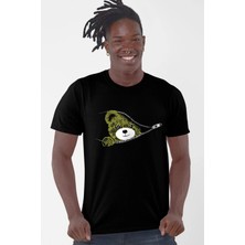Rock&roll Fermuarlı Teddy Kısa Kollu Siyah Erkek Tişört