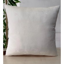 Elanora Home Luxury Soft Kadife Koyu Krem Kırlent Kılıfı ,yumuşak Dokulu, Şık & Modern