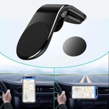 Havalanndırma Izgarasına Takılabilen Mandallı Mıknatıslı Oto Araç Içi Manyetik Telefon Tutu