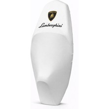 Utku Giyim Lamborghını Baskılı Tüm Scooterlara Uyumlu Motosiklet Sele Kılıfı Beyaz Renk