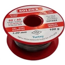 Flamex Eco Lounge Soldex 60/40 Lehim Teli 100 gr 1,00 mm (Sn:60 / Pb:40)