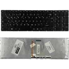Notespare Toshiba ile Uyumlu Satellite P50-A-14R, P50-A-K4M, P50-A-K9M Notebook Klavye Işıklı Siyah Tr