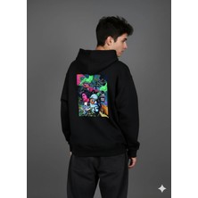 Lenithra Jazz Club Sırt Baskılı Unisex Oversize Hoodie