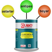 Colezium Cubo Metal Pas Boyası Siyah 2,5 Litre