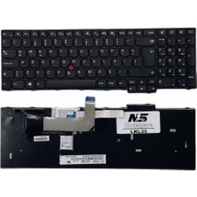 Notespare Lenovo ile Uyumlu Thinkpad E550, E565, E570, E555, E550C, E575 Notebook Klavye Siyah Tr