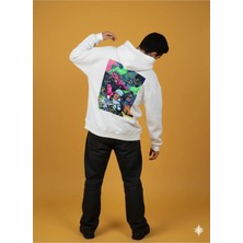 Lenithra Jazz Club Sırt Baskılı Unisex Oversize Hoodie