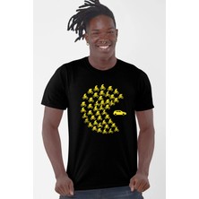 Rock&roll Bisikletli Oyun Kısa Kollu Siyah Erkek Tişört