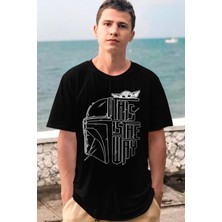 Rock&roll Kaskda Yoda Kısa Kollu Siyah Erkek Tişört