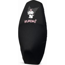 Utku Giyim Kuromi Tüm Scooterlara Uyumlu Motosiklet Sele Kılıfı Siyah Renk