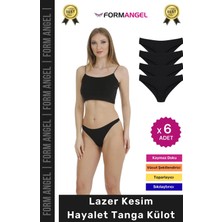 Carlburn #külot Lazer Kesim Iz Yapmaz Dikişsiz Esnek Rahat Toparlayıcı Kadın Hayalet Tanga Külot - 6 Adet