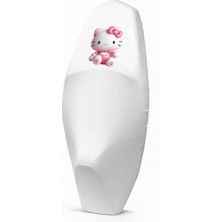 Utku Giyim 3D Hello K. Baskılı Tüm Scooterlara Uyumlu Motosiklet Sele Kılıfı Beyaz Renk