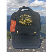 Old Cotton Cargo Kaliteli Tek Bölmeli Unisex Design Vintage Okul Gezi Günlük Sırt Çantası 28X37 cm