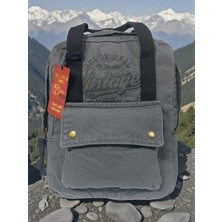 Old Cotton Cargo Kaliteli Tek Bölmeli Unisex Design Vintage Okul Gezi Günlük Sırt Çantası 28X37 cm