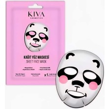 Kiva Panda Kağıt Yüz Maskesi Nemlendirici Aydınlatıcı Cilt Bakım Sheet Mask