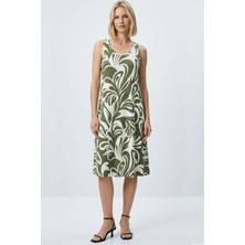 Cotenconcept A Kesim Rahat ve Dökümlü Kalın Askılı Elbise