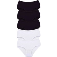 5 Adet Tutku Kadın Yüksek Bel Bato Kalın Lastik Külot S5