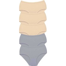 5 Adet Tutku Kadın Yüksek Bel Bato Kalın Lastik Külot S9