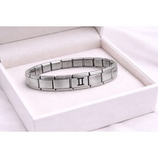 Twin Store Çelik Nomination Bileklik Ikizler Burcu | Paslanmaz Çelik Burç Bilekliği | Tasarım