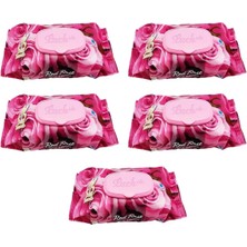 5 Paket Red Rose Islak Havlu Mendil 90 Adet Kapaklı Gül Kokulu