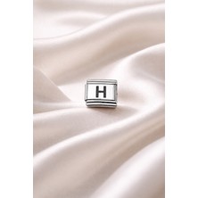 Twin Store Nomination Uyumlu H Harf Charm , Çelik Bileklik Aksesuarı , Kişiye Özel Harf Modülü , &