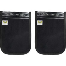 2 Adet Osmanlı Kalın Siyah Banyo Hamam Kesesi 25X17 cm