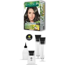 2x2 Tüp Krem Saç Boyası Seti Küllü Kumral No:7.1