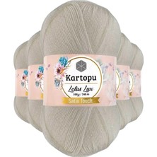 5 Adet Lotus Lux Bikini Büstiyer Bluz Simli Örgü Ipi K019 Açık Krem