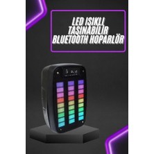 Carmella Taşınabilir 6.5 Inç LED Bluetooth Kareoke Hoparlör Rgb Işıklı Radyolu STKN34-ESRDNS