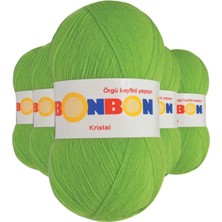 5 Adet Kristal El Örgü Lif Ipi Açık Yeşil 98204