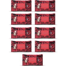 9 Paket Red Rose Islak Havlu Mendil 90 Adet Kapaklı Gül Kokulu