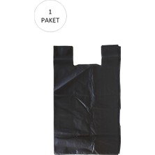 Siyah Hışır Atlet Poşet Mini Boy 22X31 cm 1 Paket Takriben 500 Adet