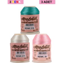 3 Adet Altınbaşak Oya ve Dantel Ipi 20 gr - Royaleks - No: 375 - 038 - 316