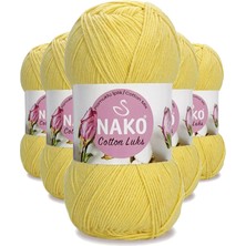 5 Adet Cotton Lüks Yelek Tunik Kazak Bluz Hırka Ipi Yünü Açık Sarı 97554