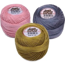 3 Adet Kaplan Etamin ve Kanaviçe Ipi 8 No Kod/renk: 1016 - 319 - 580 - Ryl