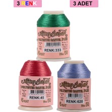 3 Adet Altınbaşak Oya ve Dantel Ipi 20 gr - Royaleks - No: 045 - 620 - 333