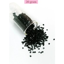 Kesme Cam Boncuk 2mm - 20 Gram - Siyah -BNC312