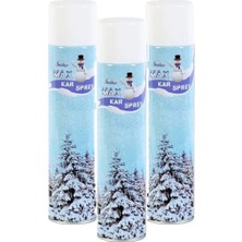 3 Adet Max Kar Köpüğü Spreyi, Eriyen Kar Taneleri, Parti Köpük Karı Yapar Kar Yağdıran Sprey 3X300 ml